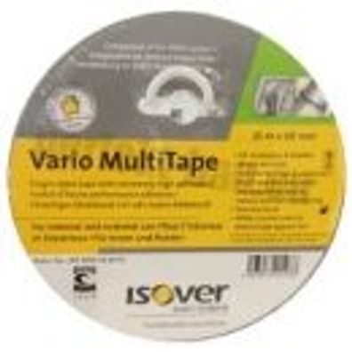 Isover Vario MultiTape 25 m x 60 mm Klebeband für luftdichte Verklebung mit Damp