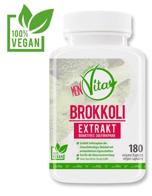 MeinVita Brokkoli Extrakt 1000 mg hochdosiert, 180 Kapseln vegan Antioxidanz