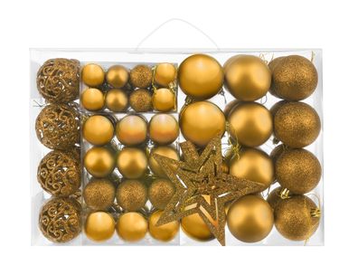 Weihnachtskugeln 100 Stück Kunststoff Weihnachtsschmuck Weihnachtsdeko 11429