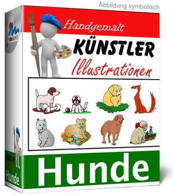 Künstler Illustrationen Hunde - Über 4400 Handgemalte Cliparts - PC - Download