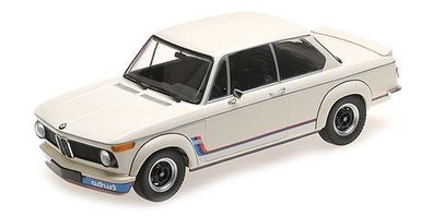 Minichamps 155026200 - BMW 2002 Turbo (E20) - 1973 - weiß. 1:18