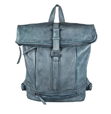 Bull & Hunt Rucksack rolltop backpack skyblue Shopper Handtasche Ledertasche