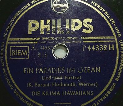 Kilima Hawaiians "Lebe wohl, du schwarze Rose / Ein Paradies im Ozean" Philips