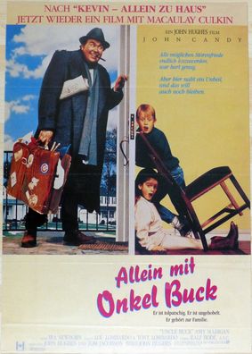 Allein mit Onkel Buck - Original Kinoplakat A1 - John Candy - Filmposter
