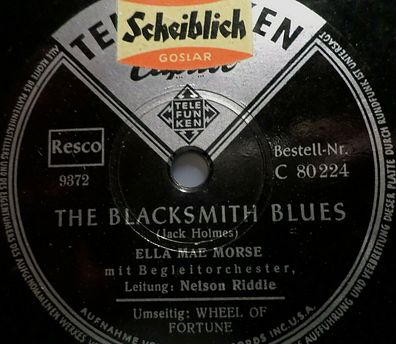KAY STARR / ELLA MAE MORSE "Wheel Of Fortune / The Blacksmith Blues" Telefunken
