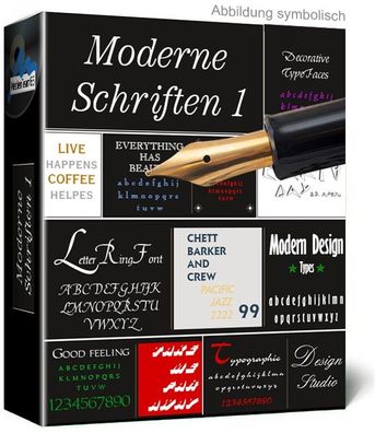 Moderne Schriften Vol.1 - 280 Fonts - True Type - PC - Download