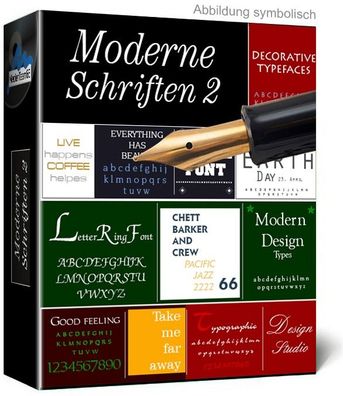 Moderne Schriften Vol.2 - 300 Fonts - True Type - PC - Download