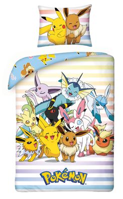 Pokemon Kinderbettwäsche 140x200 cm POK322