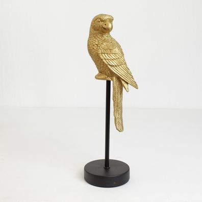 Papagai Dekoration gold Standfuss Clayre&Eef 6PR3228 36cm Urlaub