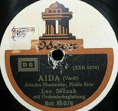 LEO SLÉZAK "Othello - Verdi / Aida - Verdi" Odeon 78rpm 12"