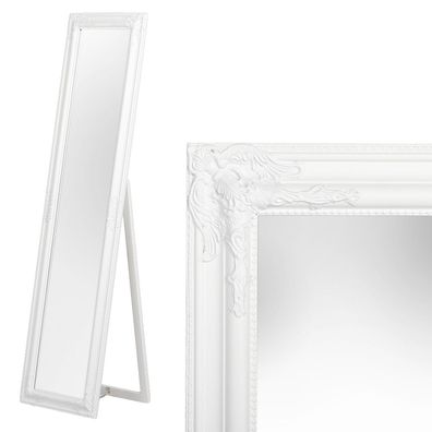 Standspiegel Domingo ca. 160x40cm Weiß Ankleidespiegel Ganzkörperspiegel