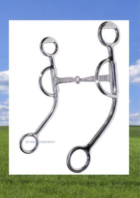 ProMaster Snaffle with Shanks, Edelstahl Snaffle Bit with Shanks