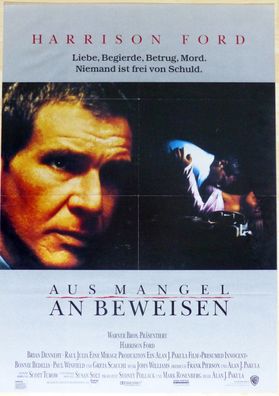 Aus Mangel an Beweisen - Original Kinoplakat A1 - Harrison Ford - Filmposter