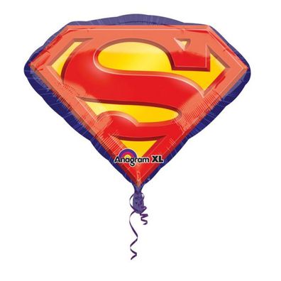 SuperShape Superman Emblem Folienballon 66x50cm Hero Comic Held Men of Steel