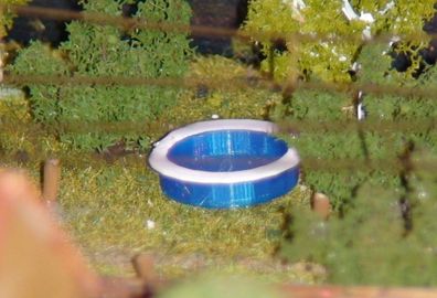 Spur HO | Aufstellpool | Swimmingpool | Pool | Schwimmbad | Bausatz 1:87 rund