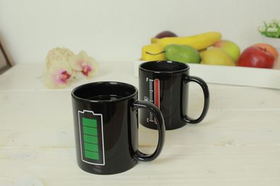 Teetasse Batterie Farbwechsel 325ml Tasse Kaffeetasse Becher Kaffeebecher