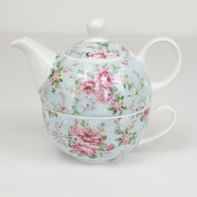 Tea for one set Tasse Kännchen 0,4l Tee für eine Person Clayre&Eef 6CE11075