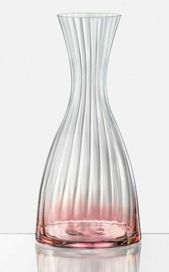 Bohemia Karaffe rot Kristallglas Kate Optic Wasser Weinkaraffe 1200 ml