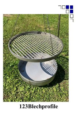 BBQ Edelstahl GRILL Grillrost Holzkohle Grill Schwenkgrill Outdoor Gatengrill