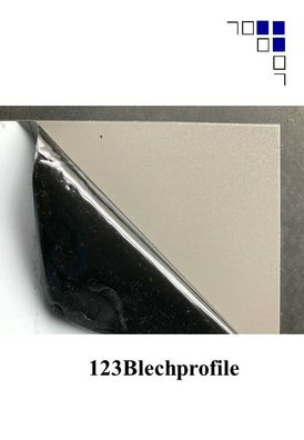 Alublech 2mm einseitig Ral 9007 graualumetallic einseitigSchutzfolie Zuschnitte