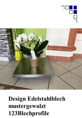 Pflanzenroller Trendline-V200D bis 200kg Deckplatte aus Edelstahl mustergewalzt