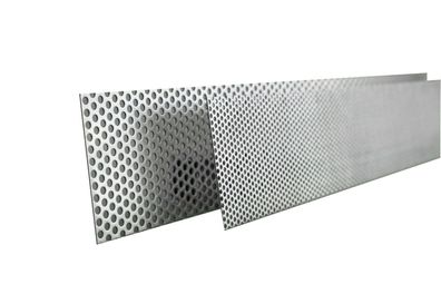 Blechstreifen Lochblech Aluminium bis Breite 250mm Rv3-5 Rv5-8 Qg10-15 Alu 1 + 2mm