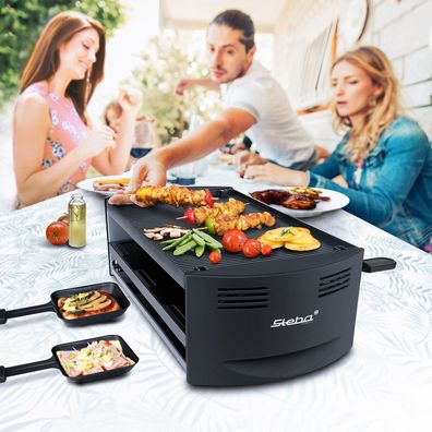 Steba Pizza-Raclette RC 6 Bake & Grill, inkl. Pizzafunktion mit Unterhitze