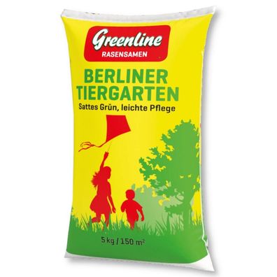 Greenline Rasensamen Berliner Tiergarten 5 kg Grasssamen Sportrasen Spielrasen