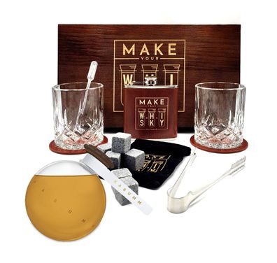 Kabumm Make Your Whisky Set - 0,7L (40% Vol) Vollmundiger Single Grain Whisky +