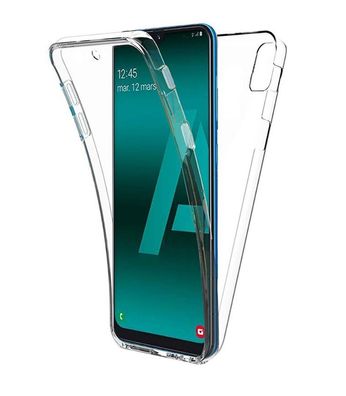 Full Cover Für Samsung Galaxy A40S / M30 Silikon TPU 360° Transparent Cover Hülle