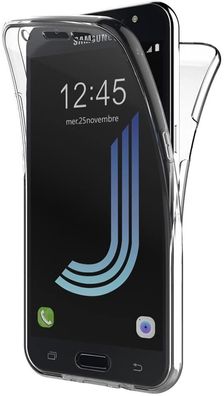 Full Cover Für Samsung Galaxy J510F J5 2016 Silikon TPU 360° Transparent Hülle
