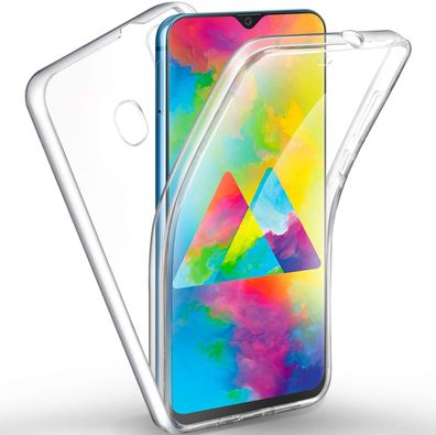 Full Cover Für Samsung Galaxy M20 Silikon TPU 360° Transparent Hülle