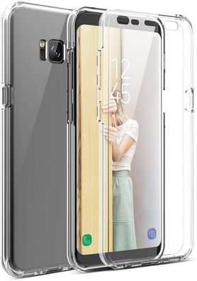 Full Cover Für Samsung Galaxy S8 Plus Silikon TPU 360° Transparent Hülle Cover