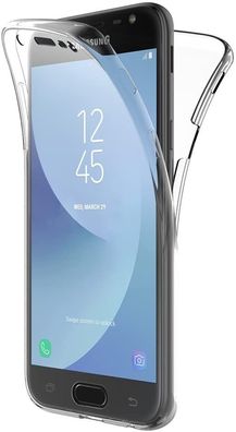 Full Cover Für Samsung Galaxy J330F J3 2017 Silikon TPU 360° Transparent Hülle