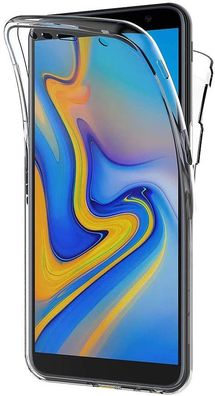 Full Cover Für Samsung Galaxy J6 Plus Silikon TPU 360° Transparent Hülle Cover