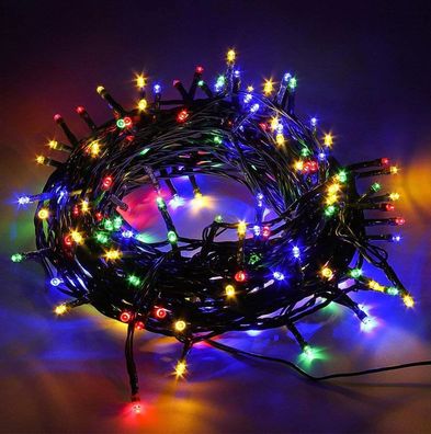 300 LED Lichtervorhang Eisregen Lichterkette Weihnachtsbeleuchtung Innen/ Außen 11520