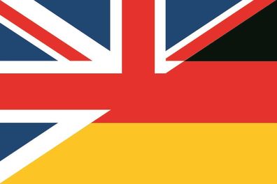 Aufkleber Fahne Flagge Großbritannien-Deutschland in verschiedene Größen
