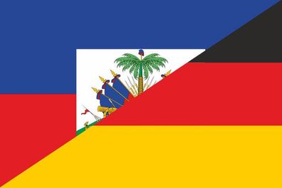 Aufkleber Fahne Flagge Haiti-Deutschland in verschiedene Größen
