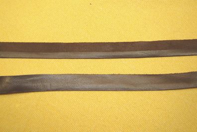 echt Leder Band braun m Kante 14mm 1,4cm breit je 1 Meter Lederband