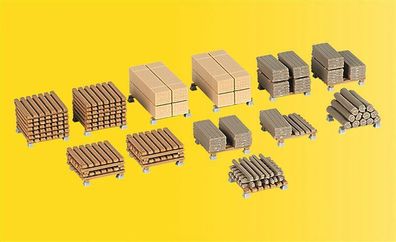 H0 Deko-Set Schnittholz, Modellwelten Bausatz 1:87, Kibri 38607