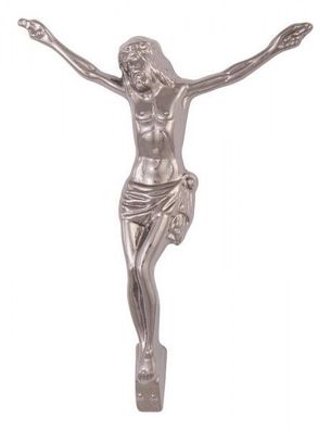 Korpus Jesus silbergrau Relief Grabstein Grabmal Ornament