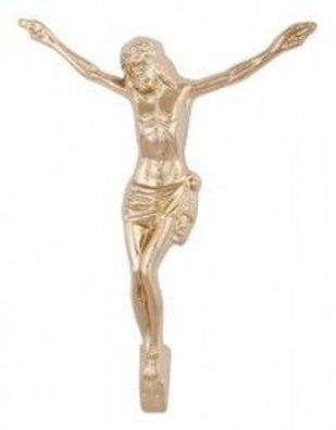 Korpus Jesus goldfarben Relief Grabstein Grabmal Ornament