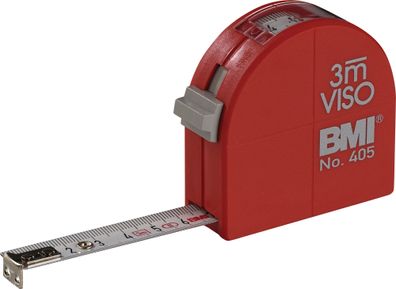 Taschenrollbandmaß VISO L.3m B.16mm mm/ cm EG II PA Sichtfenster BMI