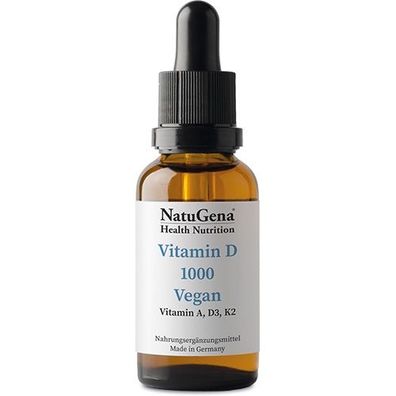 NatuGena Vitamin D 1000 Vitamin D3 A K2 MCT Kokosöl