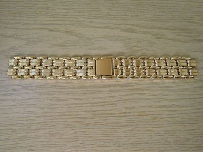 Uhrenarmband Edelstahl goldfarben Ersatzband 14mm b303