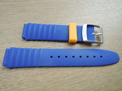 Kunststoff Uhrenarmband blau 16mm b131