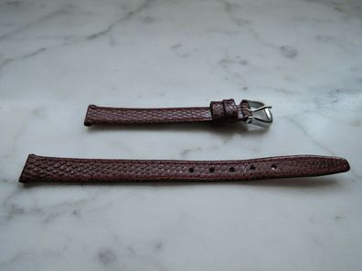 Leder Uhrenarmband Ersatzband rot braun 10mm b119