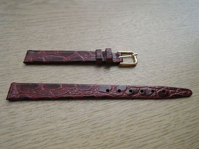 Leder Uhrenarmband rot 10mm b194