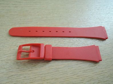 Kunststoff Uhrenarmband rot 15mm b160