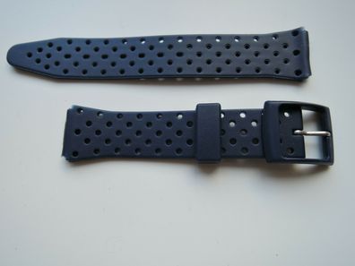 Kunststoff Uhrenarmband Ersatzband blau 16mm b61